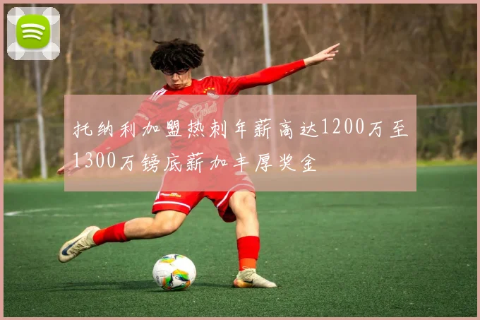 托纳利加盟热刺年薪高达1200万至1300万镑底薪加丰厚奖金